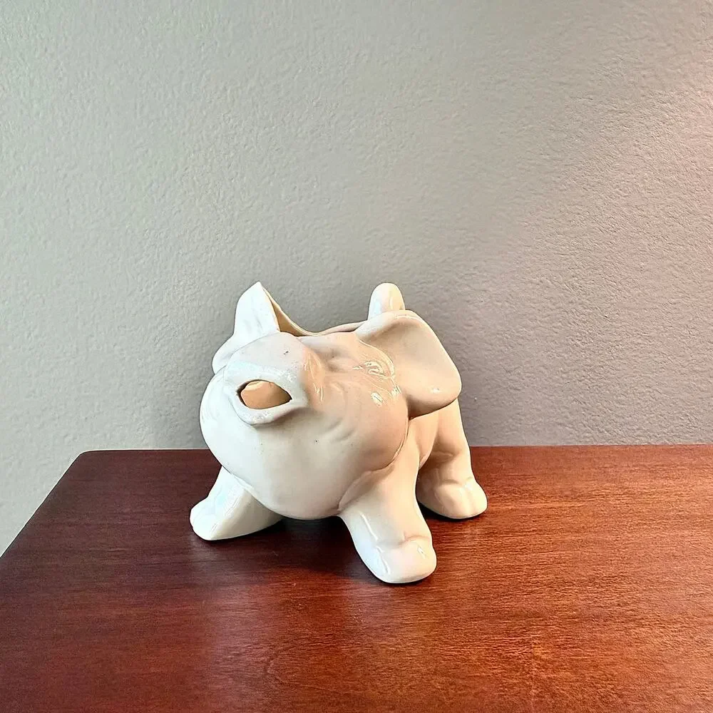 Copied - Shawnee Ceramic Pig Creamer White
